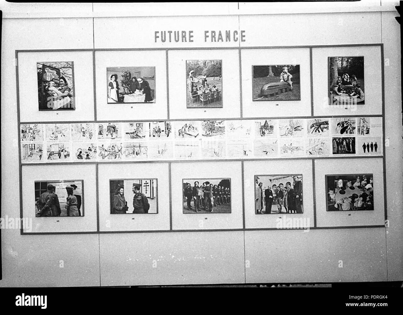 135 SLNSW 13286 Die Zukunft Frankreich Französische Ausstellung der Geist von Frankreich David Jones für Courier125 Stockfoto
