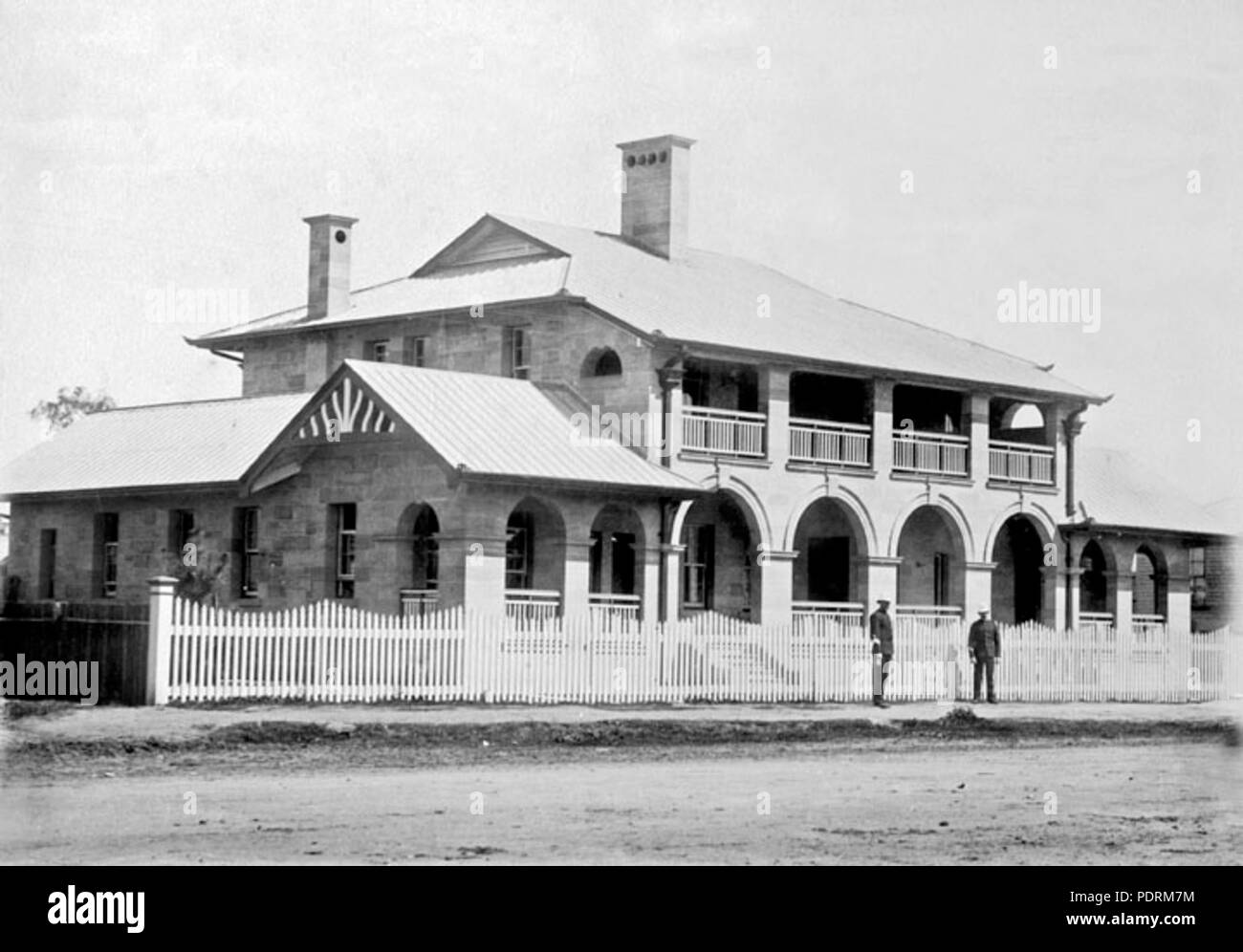 108 Queensland State Archive 2682 Polizeistation Warwick c 1890 Stockfoto