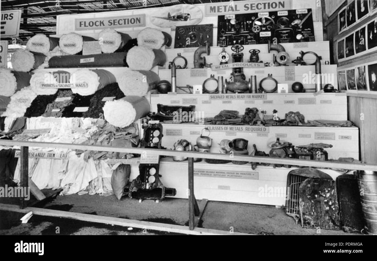 108 Queensland State Archive 2946 Bergung Anzeige im Royal National Exhibition Brisbane August 1941 Stockfoto