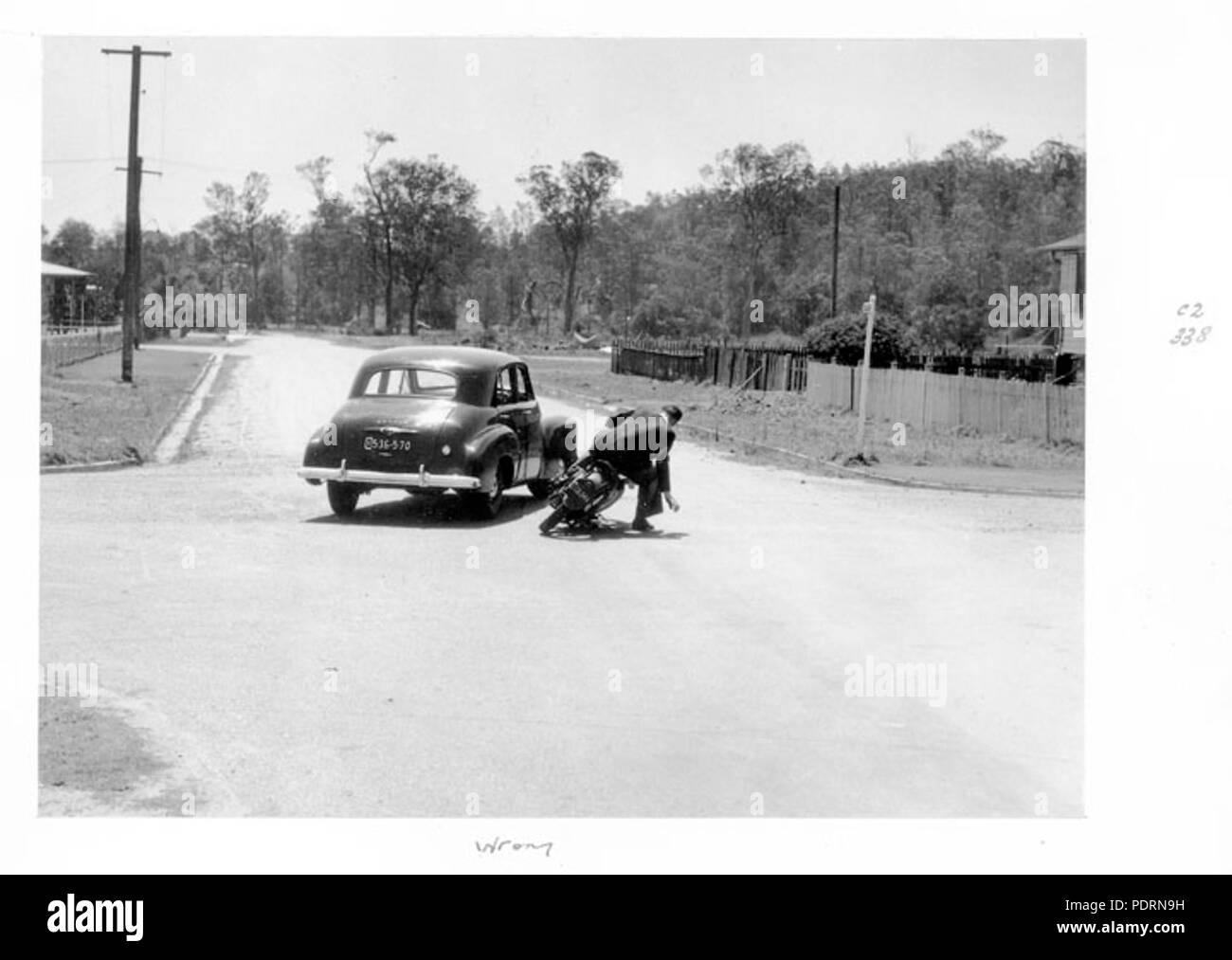 116 Queensland State Archive 4672 Queensland Road Safety Council Verkehr Szene c 1952 Stockfoto