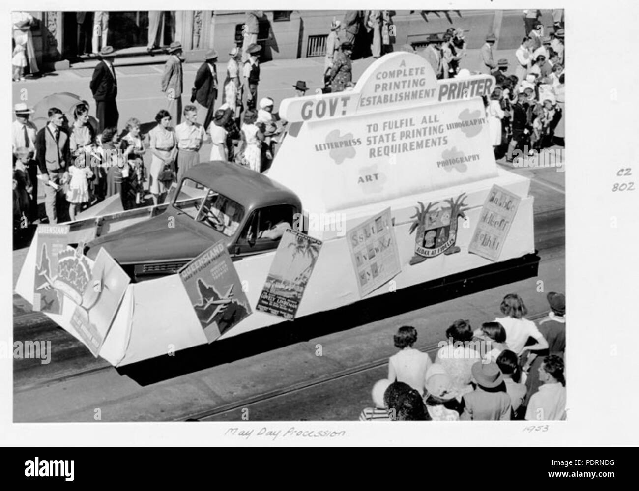 117 Queensland State Archive 4753 Tag der Prozession Mai 1953 Stockfoto