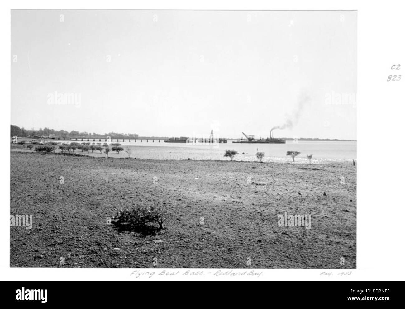 117 Queensland State Archive 4774 Flugboot Base Redland Bay Mai 1953 Stockfoto