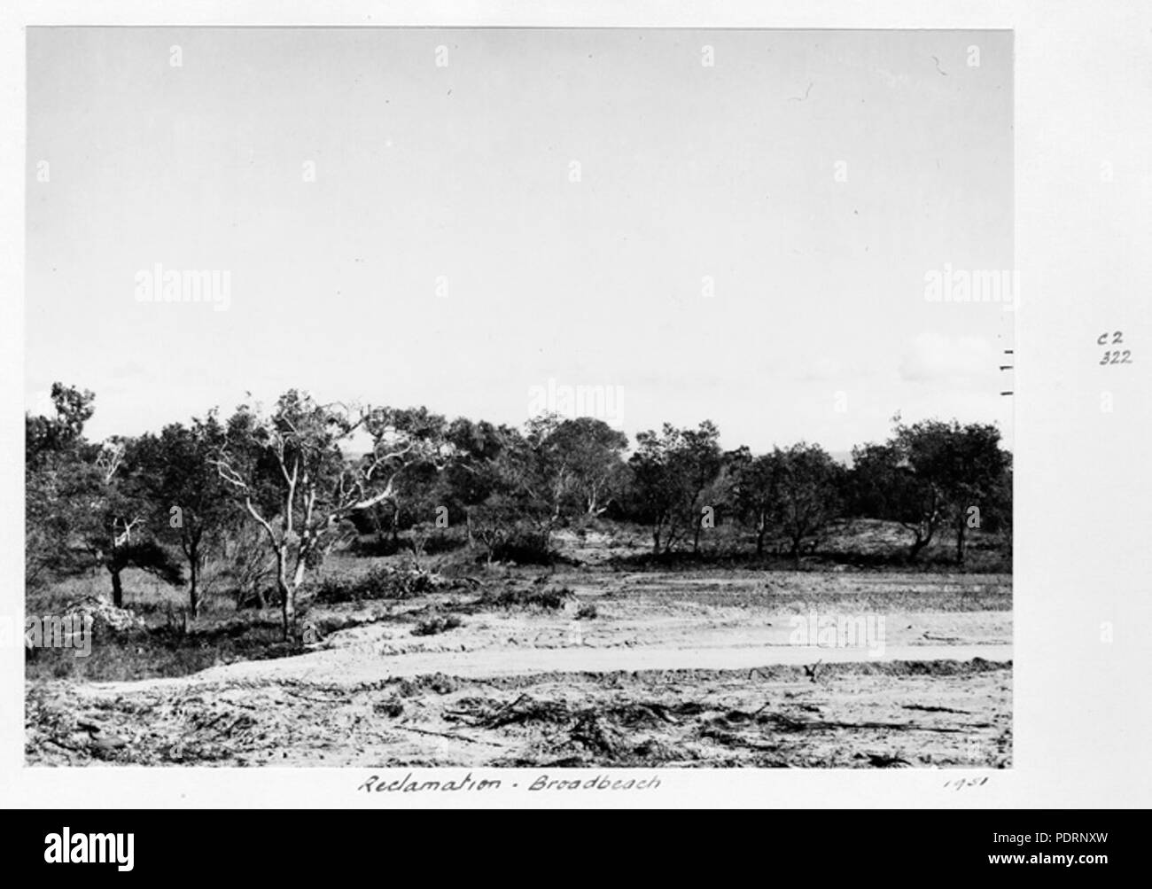 118 Queensland State Archive 5047 Reklamation Broadbeach 1951 Stockfoto