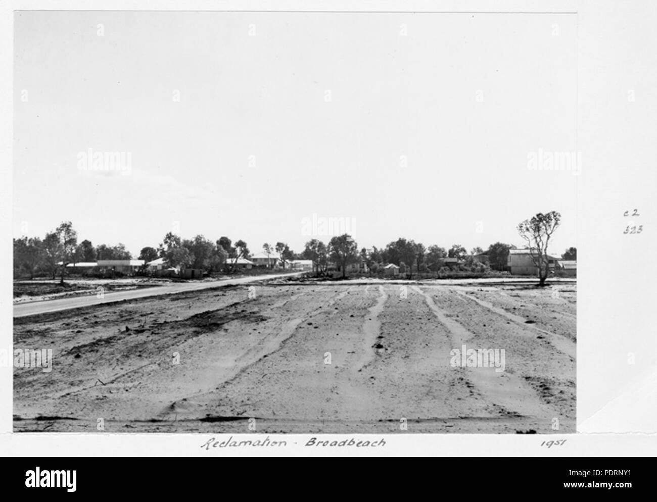 118 Queensland State Archive 5048 Reklamation Broadbeach 1951 Stockfoto