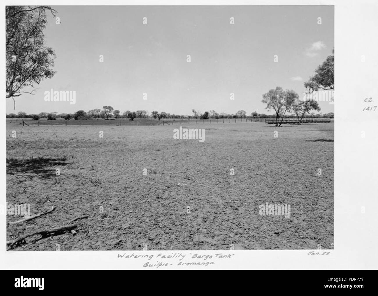 119 Queensland State Archive 5337 Bewässerung anlage Bargo Tank Quilpie Eromanga Januar 1955 Stockfoto