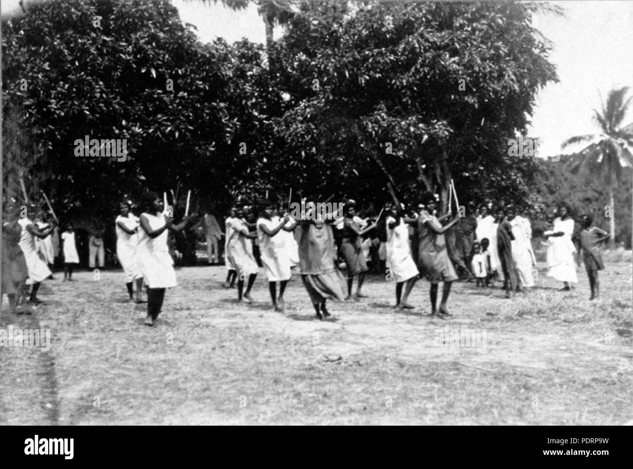 120 Queensland State Archive 5927 Tänzer Poid Torres Strait Island Juni 1931 Stockfoto