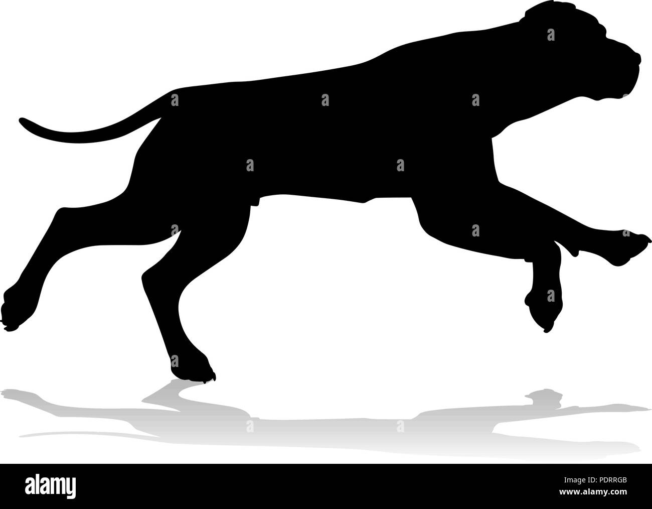 Hund Silhouette Haustier Stock Vektor