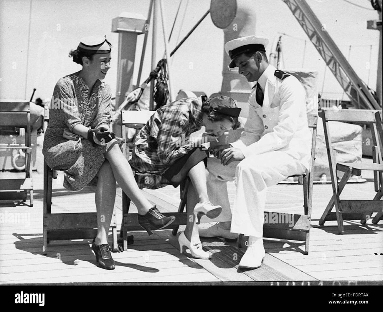 138 19523 SLNSW David Jones Modelle Ankunft von Monterey Stockfoto