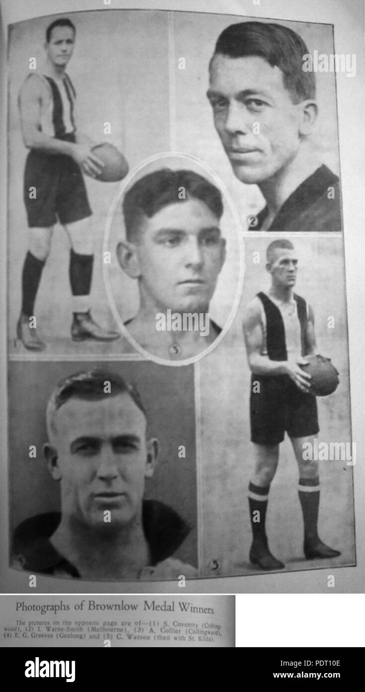 309 Syd Coventry, Ivor Warne-Smith, Albert Collier, Edward Greeves und Colin Watson Brownlow Stockfoto