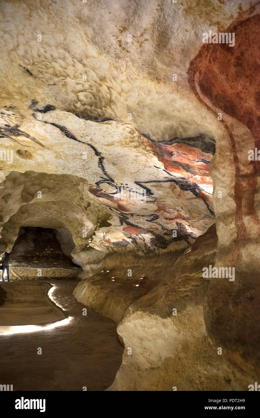 Montignac Lascaux IV - Internationales Zentrum für die Höhle Kunst Ende funktioniert. Eine fast vollständige Kopie der ursprünglichen Höhle (2016/10/24) Stockfoto