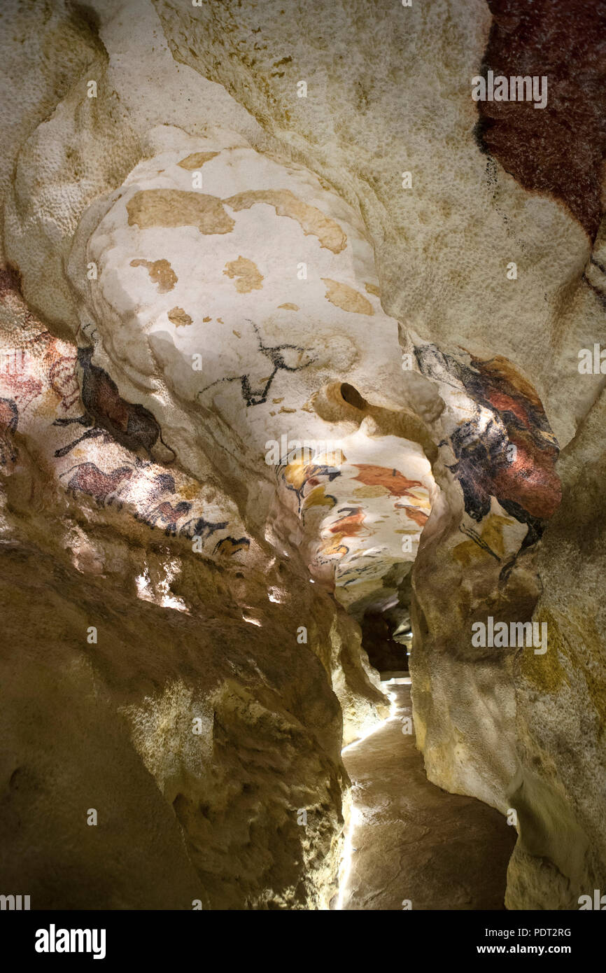 Montignac Lascaux IV - Internationales Zentrum für die Höhle Kunst Ende funktioniert. Eine fast vollständige Kopie der ursprünglichen Höhle (2016/10/24) Stockfoto