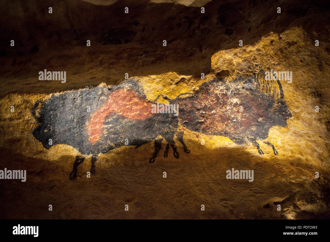 Montignac Lascaux IV - Internationales Zentrum für die Höhle Kunst Ende funktioniert. Eine fast vollständige Kopie der ursprünglichen Höhle (2016/10/24) Stockfoto