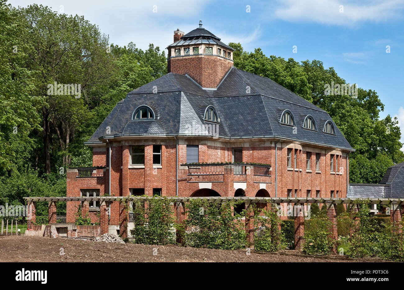 Gera Haus Schulenburg 69350 Erbaut 1913-14 von Henry van de Velde Ansicht von West-Süd-West. Art Déco Stockfoto