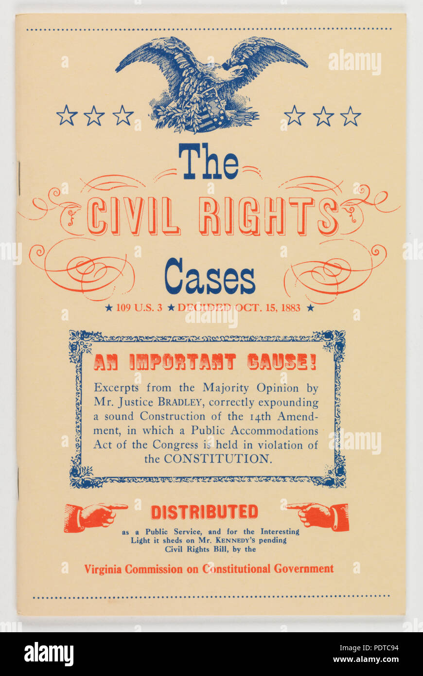 Die bürgerlichen Rechte, 1883 Stockfoto