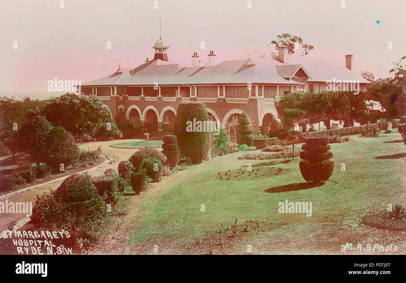 176 SLNSW 796822 Mount St Margarets Krankenhaus Ryde. Stockfoto
