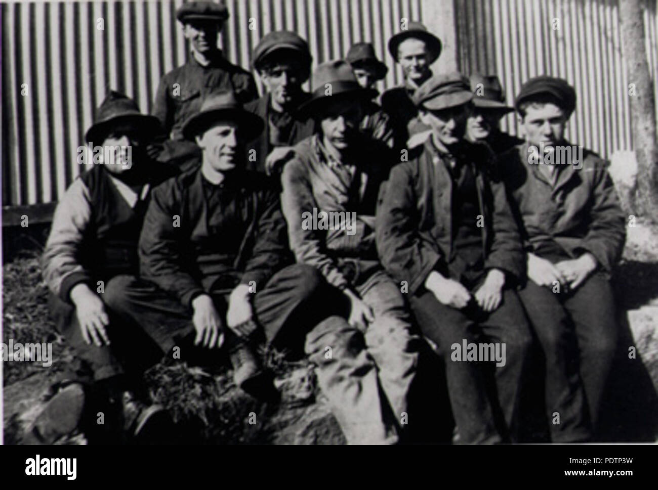 197 Mitarbeiter der Meadowbank Manufacturing Company um 1930 Stockfoto