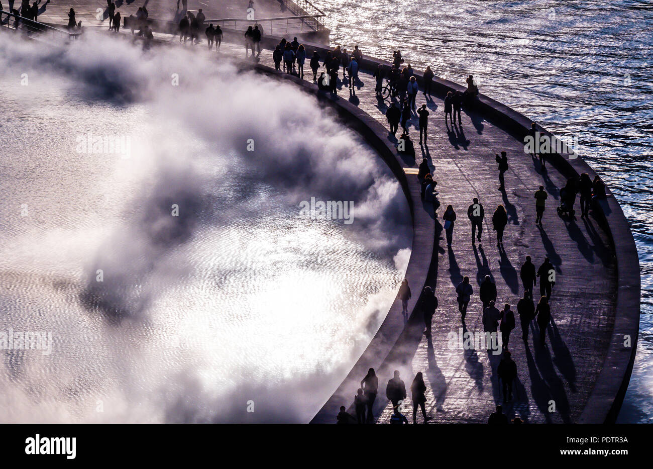 Die schöne Architektur des Guggenheim Museum Bilbao, Spanien Stockfoto