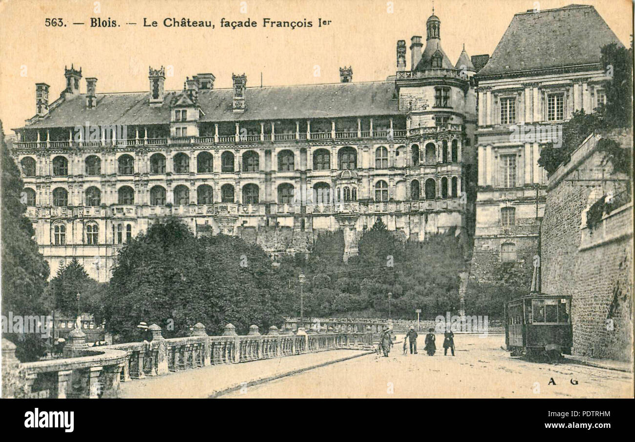 10 AG 563 - BLOIS - Le Chateau, Fassade Francois 1er Stockfoto