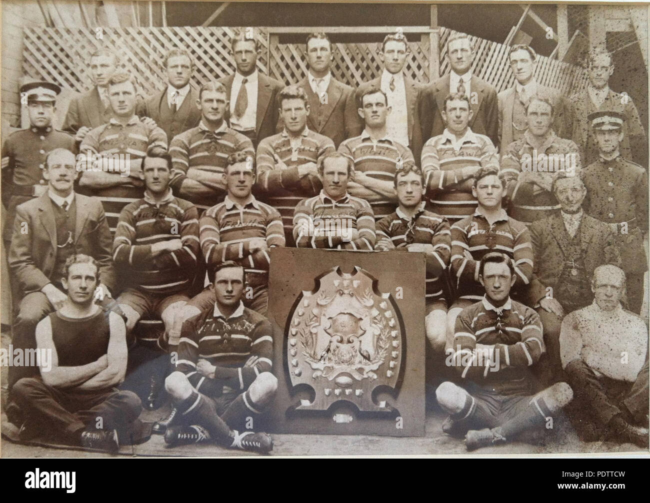 4 1913 den östlichen Vororten Bezirk Rugby League premiership Team (7/8) Stockfoto