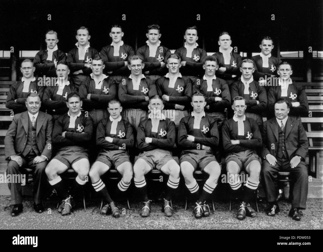 220 StateLibQld 1 135603 Queensland Rugby Team, 1935 Stockfoto