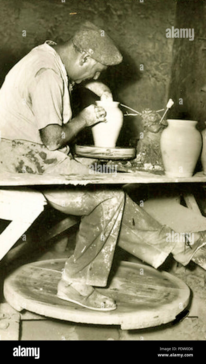 366 Vallauris Potier à son Tour Stockfoto