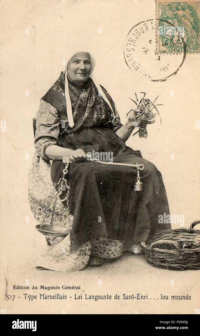 220 Marseille 002 poisonnière de Saint-Henri Stockfoto