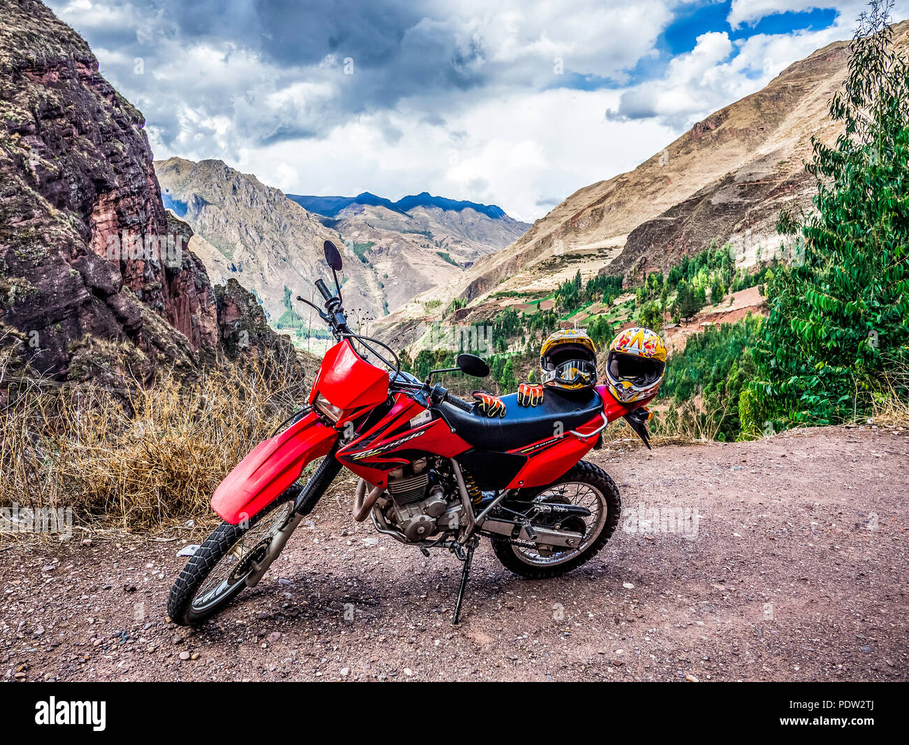 Road Trip mit dem Motorrad durch Südamerika Stockfotografie - Alamy
