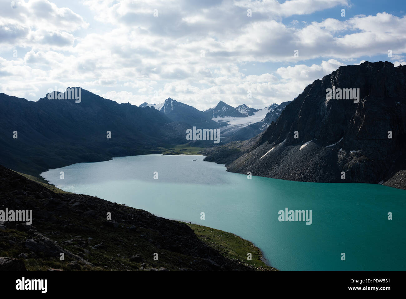 Der Ala Kul See in Kirgisistan Stockfoto