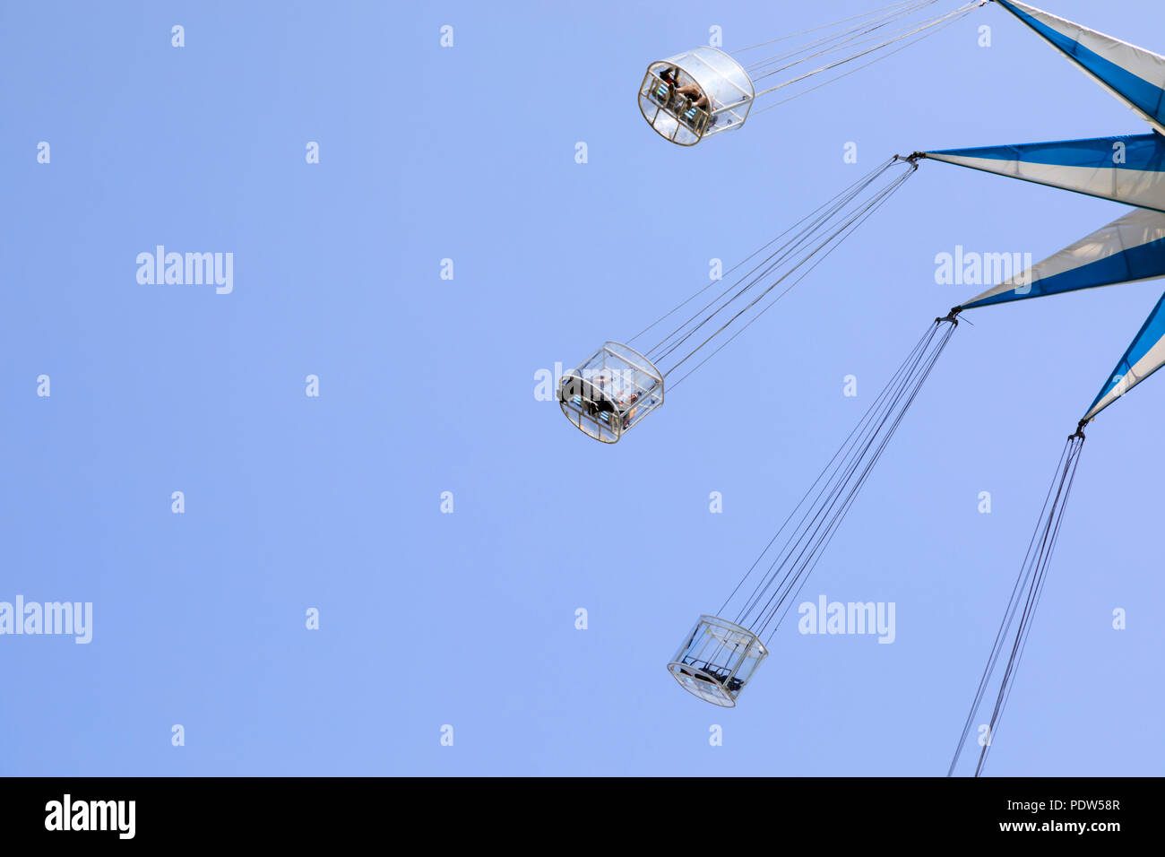 Der Southbank Centre Wonderground fun Messegelände fahren tarflyer'. South Bank, London, England. Stockfoto