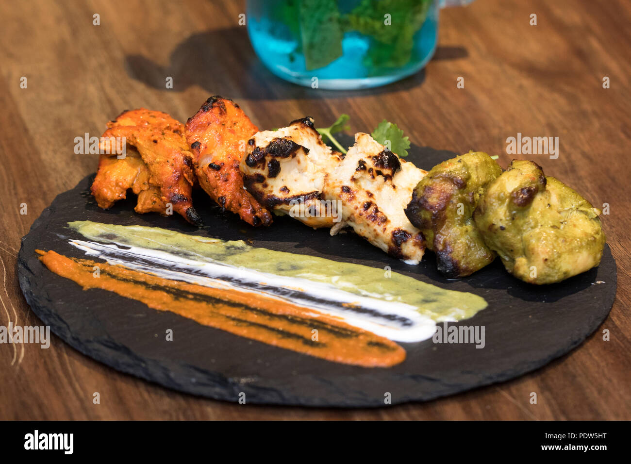 15. August der indischen Unabhängigkeit Tag spezielle Kebabs Stockfoto