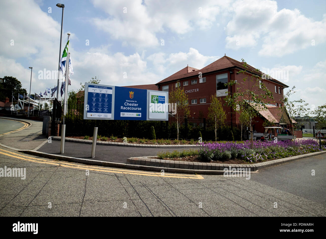Die Rennbahn von Chester Cheshire England Großbritannien Stockfoto
