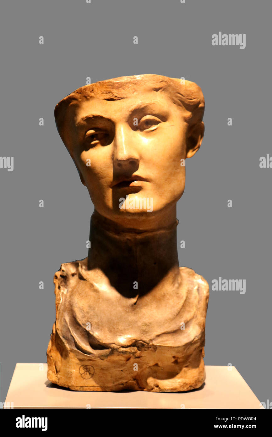 13 Fernand Khnopff-Masque de jeune Anglaise Stockfoto