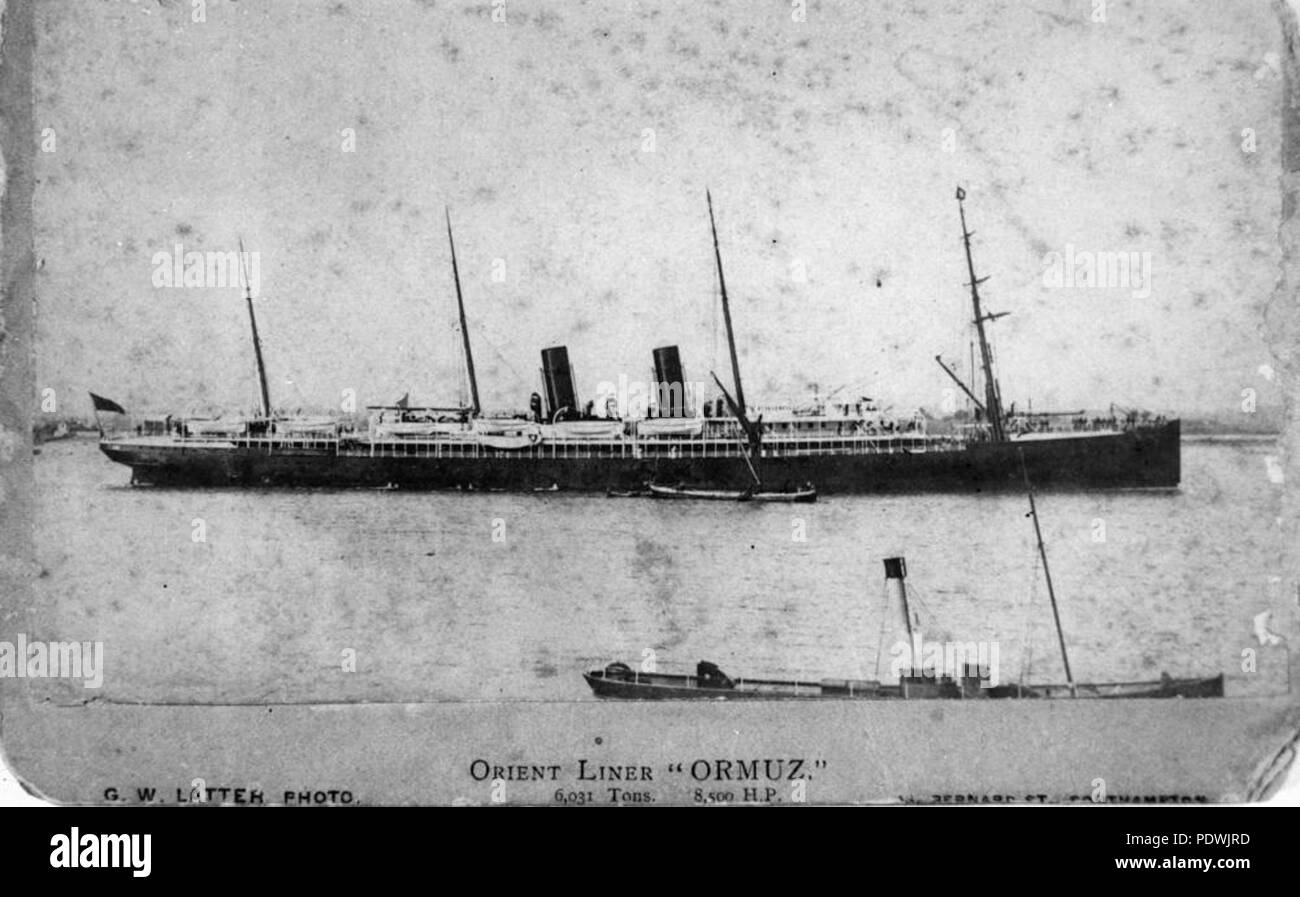 249 StateLibQld 1 200767 Ormuz (Schiff) Stockfoto