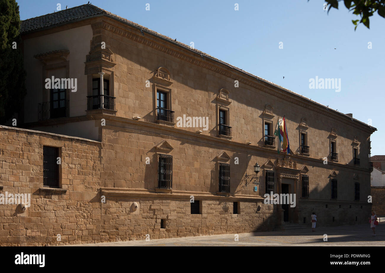 Ubeda, Palacio del Deán Ortega. Außenansicht. Die Renaissancestadt Ubeda ist UNESCO-Welterbe. Stockfoto
