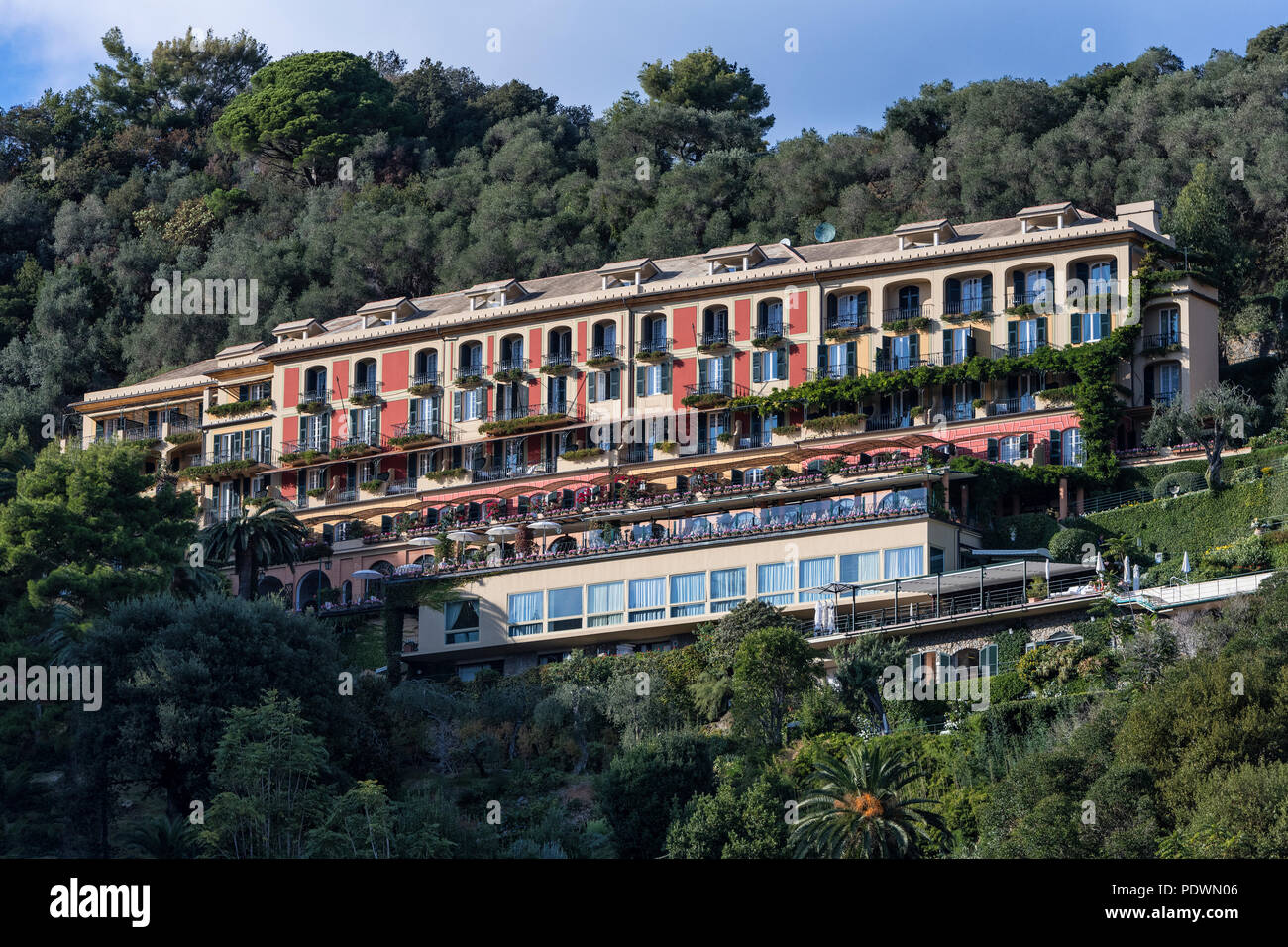 Hotel Splendido, Portofino, Ligurien, Italien. Stockfoto