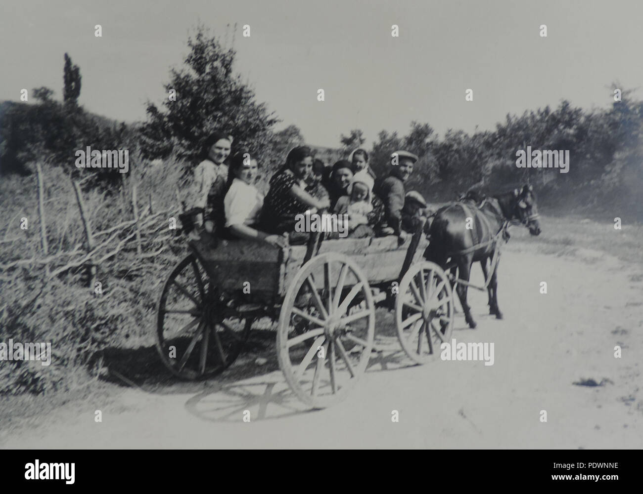 63 BASA-3K -7-436-16 - Foto von Süden Dobruja, 1940 Stockfoto