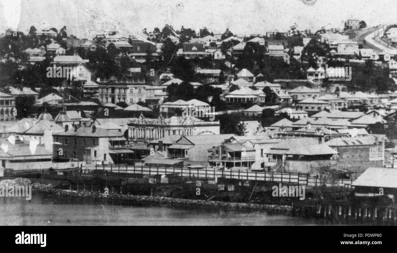 278 StateLibQld 1 98756 South Brisbane aus der Sicht vom Fluss aus gesehen, Ca. 1910 Stockfoto