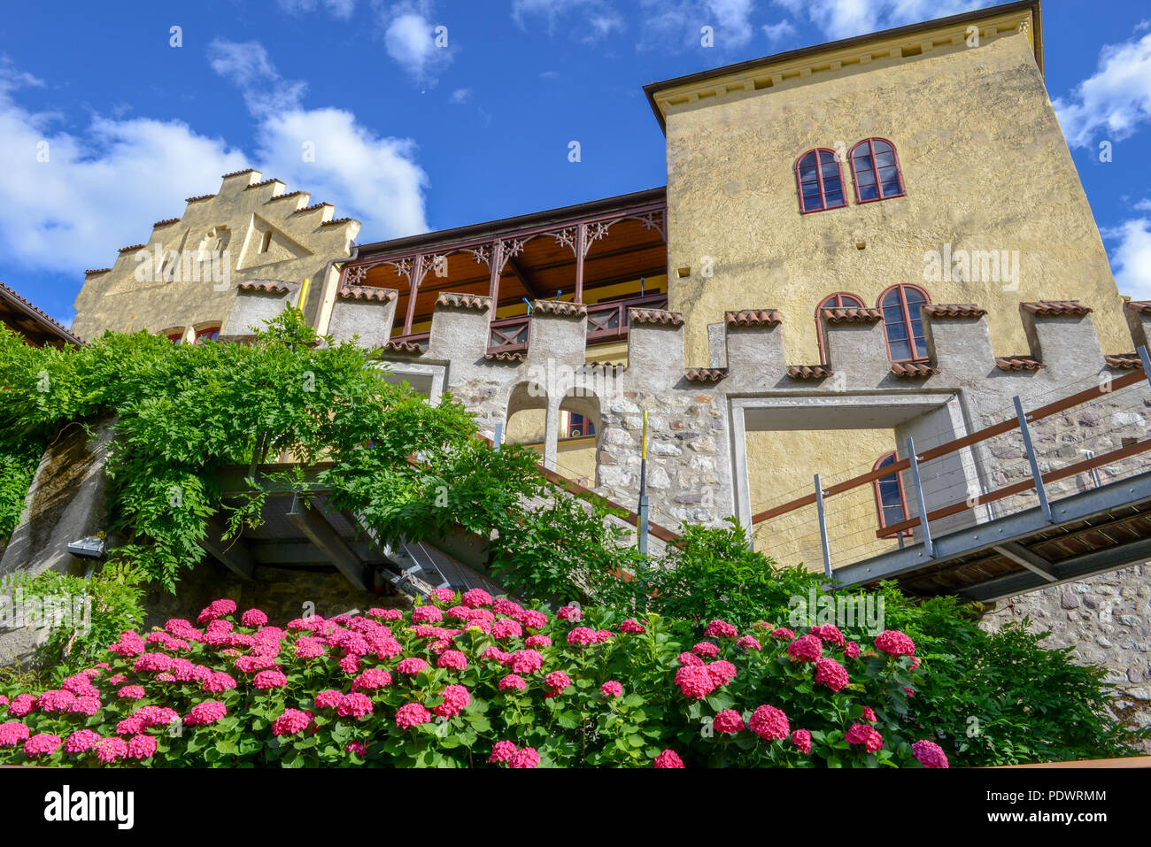 Botanischer Garten Von Schloss Trauttmansdorff Bei Meran In
