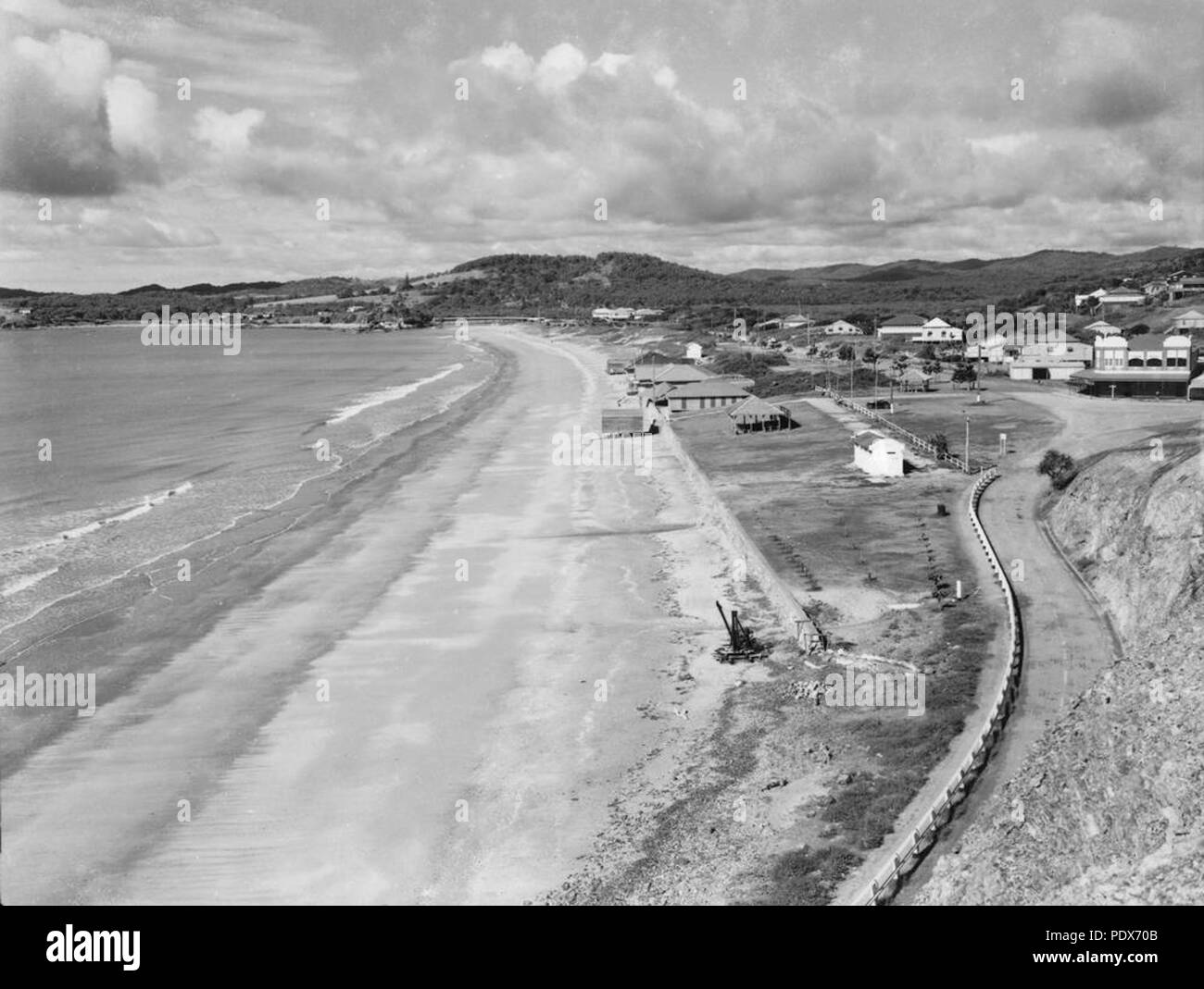 263 StateLibQld 1 297823 Blick auf den Strand von Yeppoon, Queensland Ca. 1936 Stockfoto 263 StateLibQld 1 297823 Blick auf den Strand von Yeppoon, Queensland Ca. 1936 Stockfoto