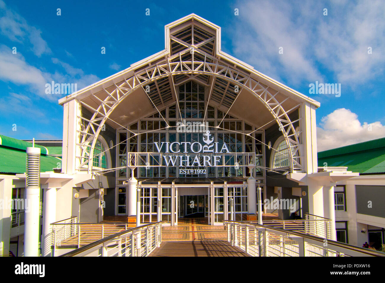 Eingang des Victoria & Alfred Waterfront, Kapstadt, Südafrika Stockfoto