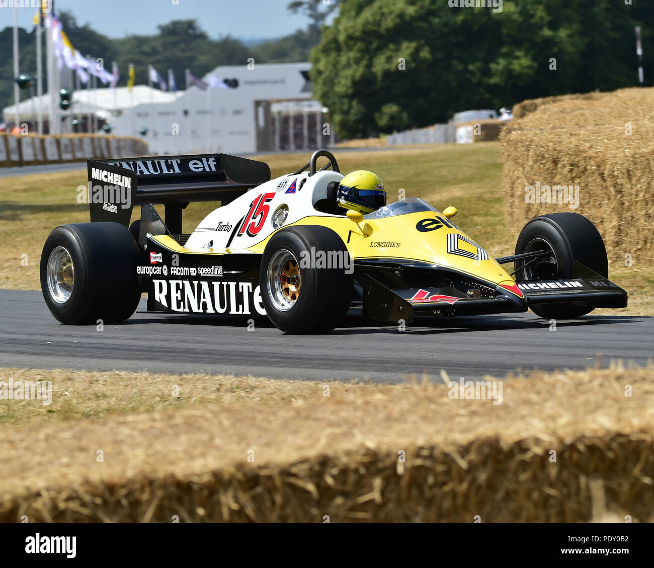 Alain Serpaggi, Renault RE40, die Turbo-Ära und jenseits, Festival der Geschwindigkeit - das Silberne Jubiläum, Goodwood Festival der Geschwindigkeit, 2018, Motorsport, Automotive Stockfoto