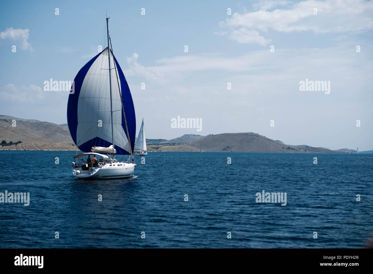 Einsames Boot Stockfoto