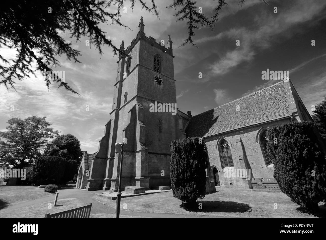 St Edwards Pfarrkirche, Stow auf der Wold Stadt, Gloucestershire, Cotswolds, England Stockfoto