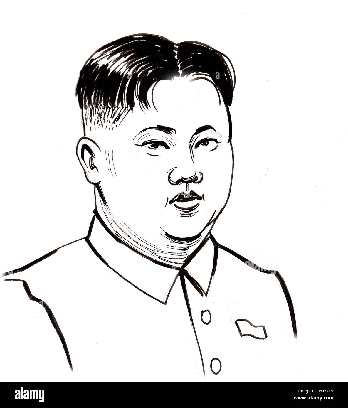 Nordkoreas Führer Kim Jong-Un Stockfoto