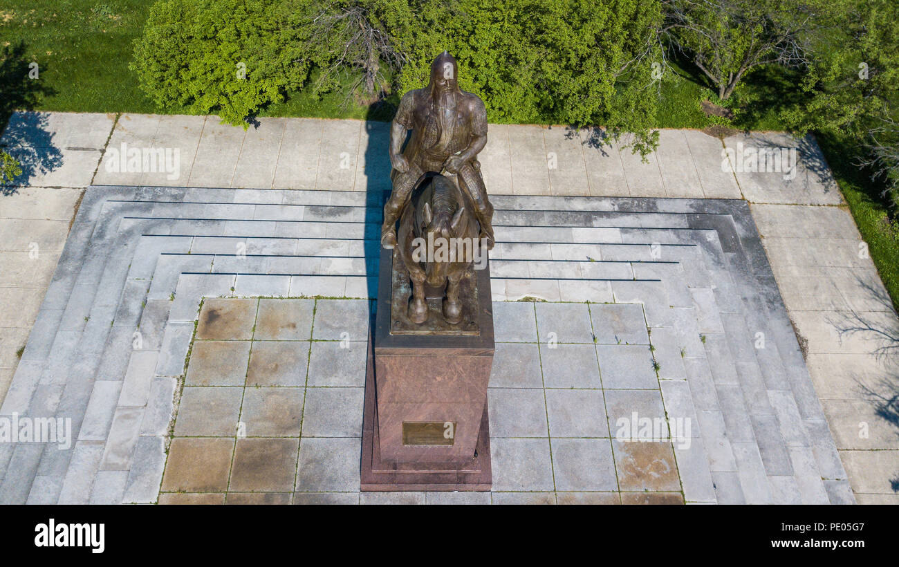 Tomas Garrigue Masaryk Memorial Statue an der Universität von Chicago, Chicago, IL, USA Stockfoto