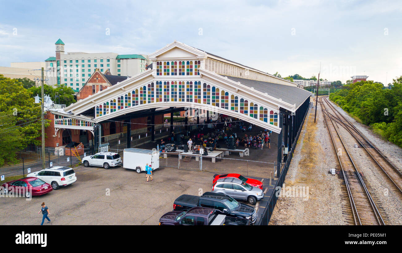 Union Bahnhof Halle, Montgomery, Alabama Stockfoto