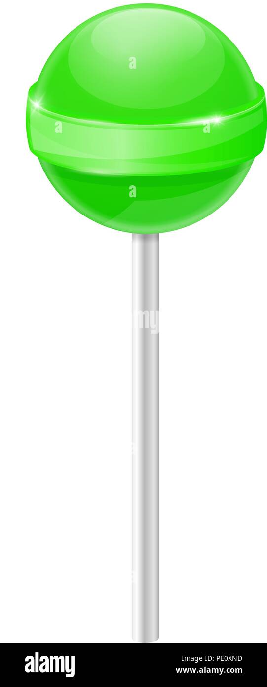 Lollipop. Green candy Stock Vektor