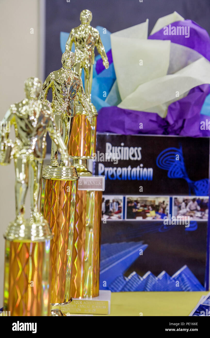 Miami Florida, Liberty City, William Turner Technical Arts High School, Jahresgeschäft, Wettbewerb planen, Präsentation, Schüler Schüler Lehrer, teac Stockfoto