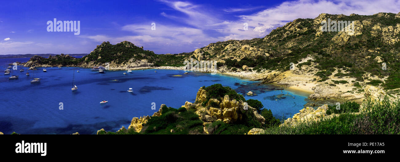 Cala Corsara, Insel Spargi Stockfoto