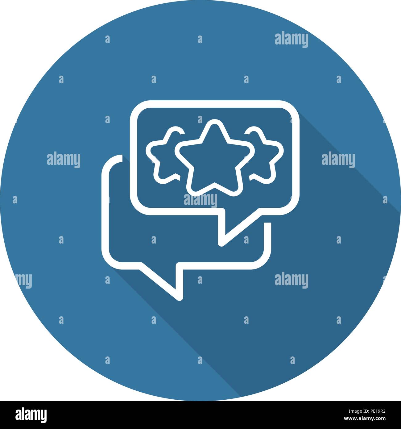 Feedback Symbol Leitung. Stock Vektor